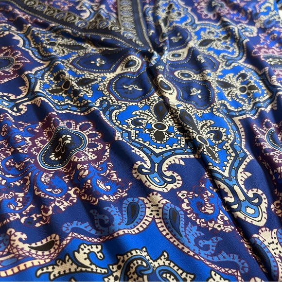 HALE BOB - V-Neck Long-Sleeve Dress - Colbalt - Women’s XL - Picture 8 of 13